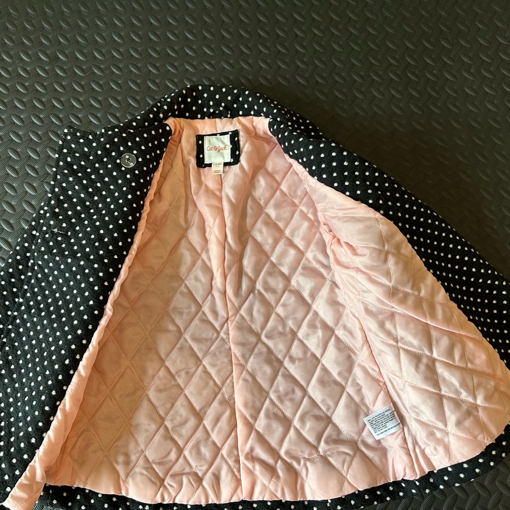 Cat & Jack Polka Dot Coat - Picture 4 of 8